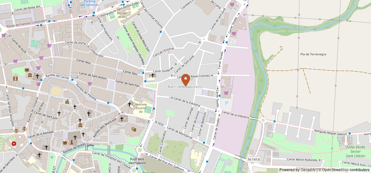 Mapa de Barri dels Caputxins