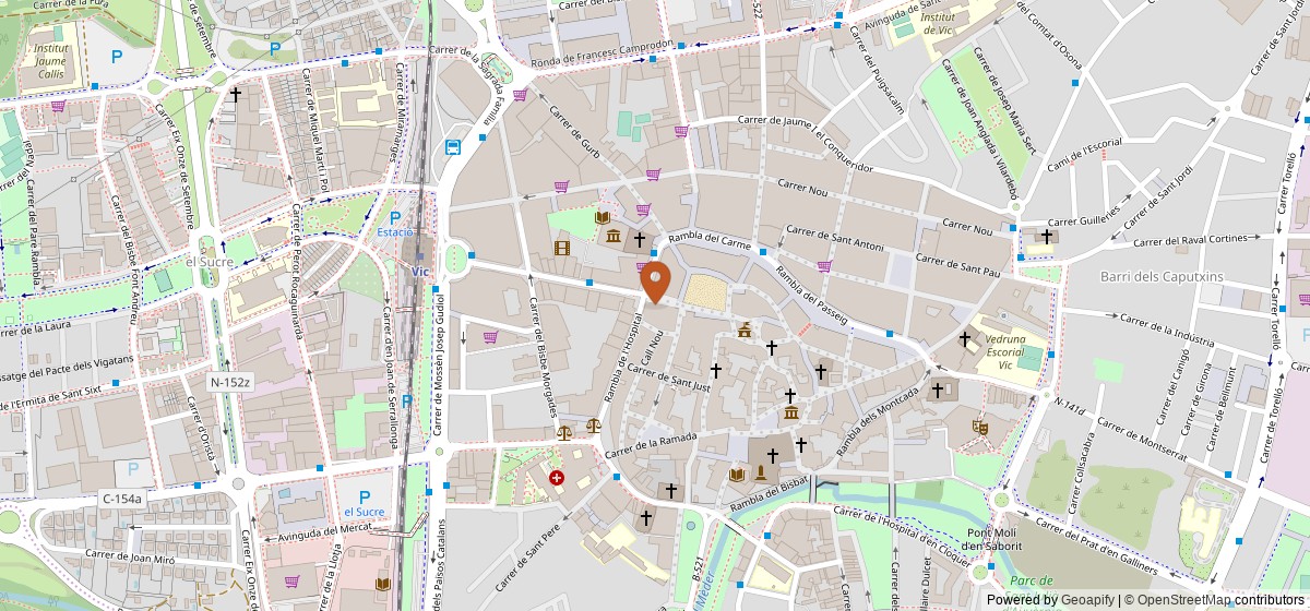 Mapa de Casino de Vic