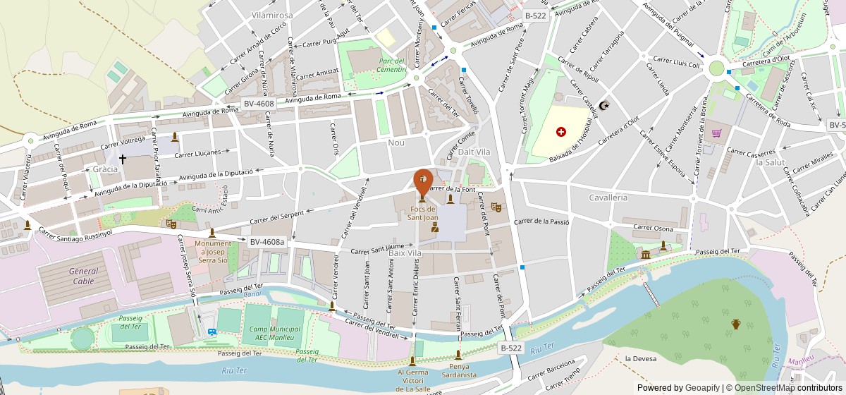 Mapa de Casal Popular Boira Baixa
