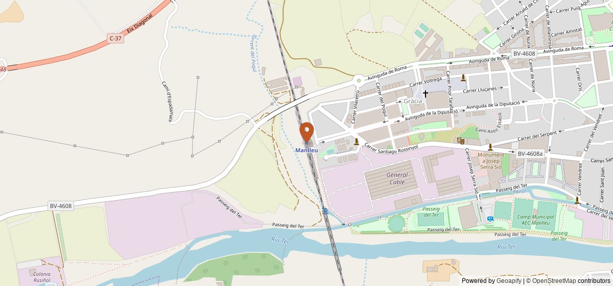Mapa de Manlleu