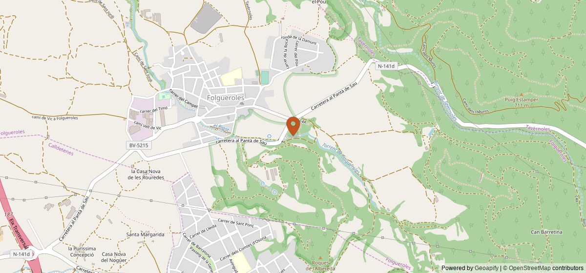 Mapa de Folgueroles