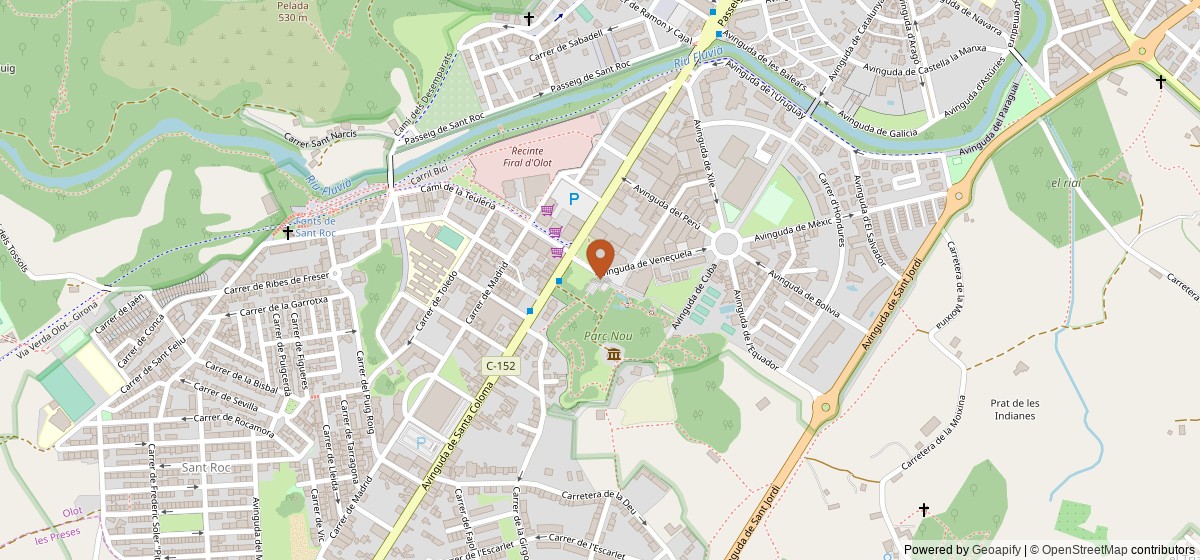 Mapa de Olot