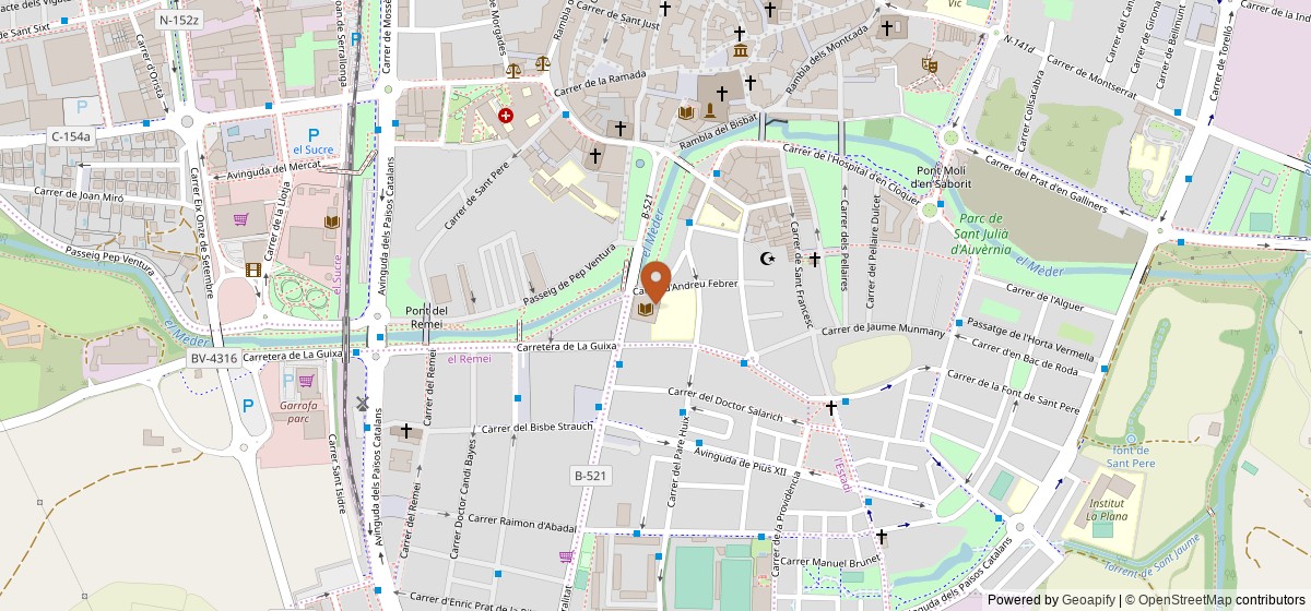 Mapa de Biblioteca Pilarin Bayés