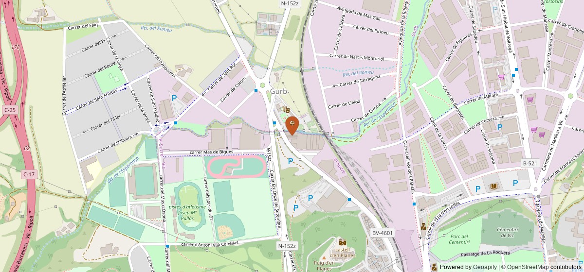 Mapa de La Cabra Vic
