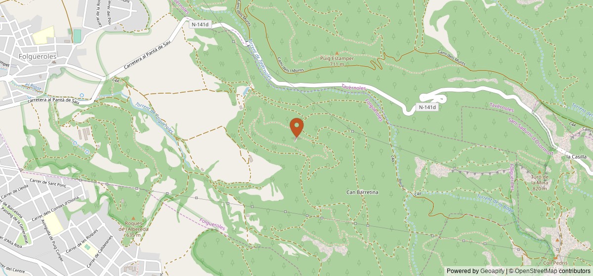 Mapa de Casol de Puigcastellet