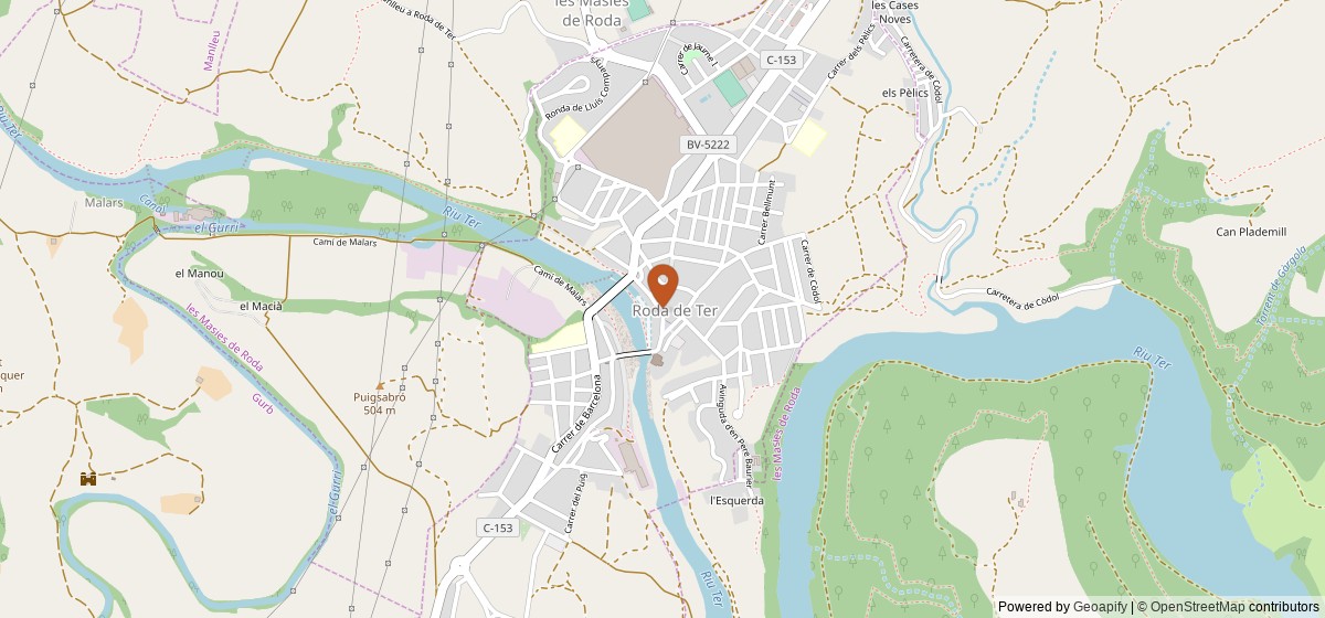 Mapa de Biblioteca Bac de Roda