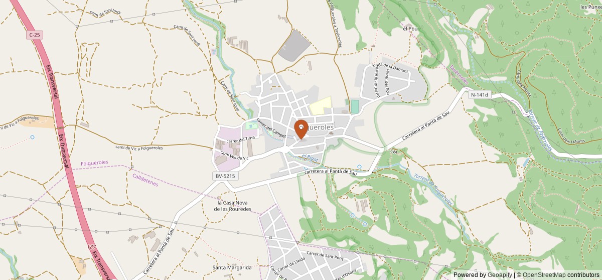 Mapa de Casa Museu Verdaguer