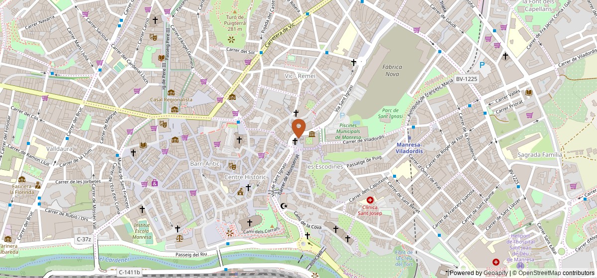 Mapa de Museu del Barroc de Catalunya