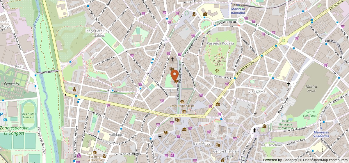 Mapa de Sala Tallers de la Biblioteca del Casino