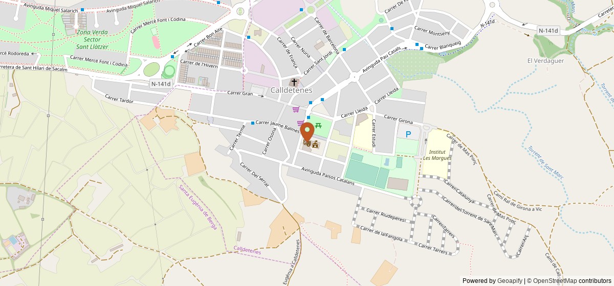 Mapa de Auditori Teatre de Calldetenes