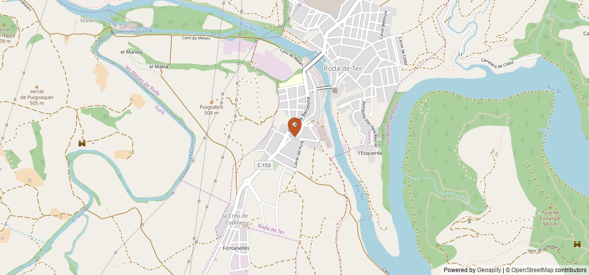 Mapa de Les Tres Fonts