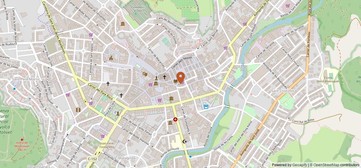Mapa de Orfeó Popular Olotí