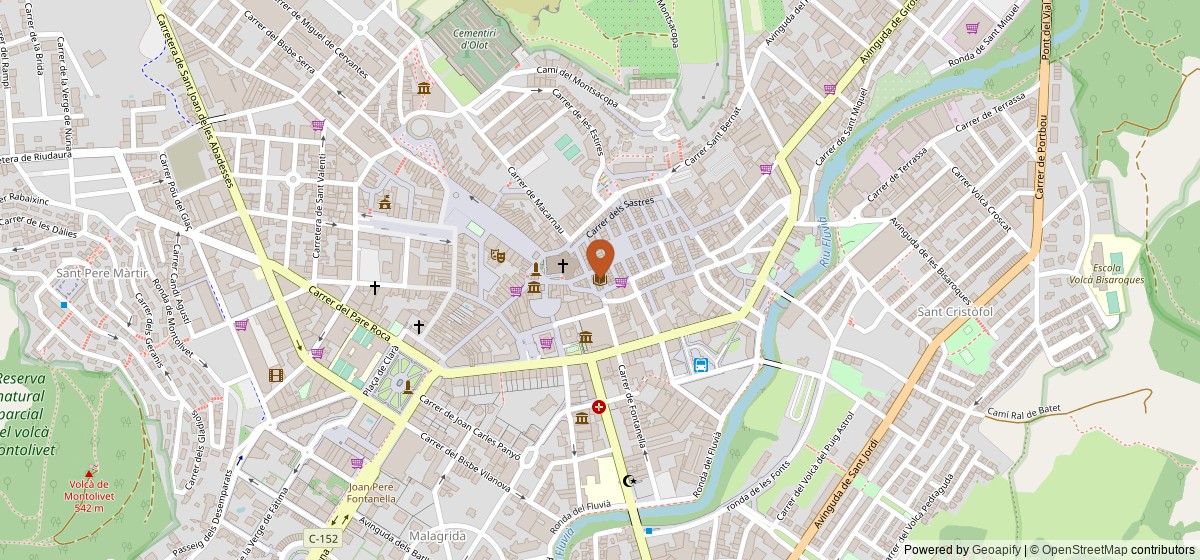 Mapa de Biblioteca Marià Vayreda